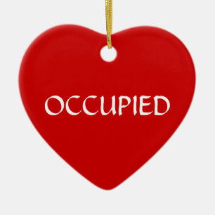 Ornamento De Cerâmica Vermelho verde vago ocupado