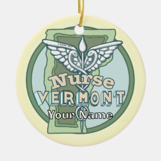 Ornamento De Cerâmica Vermont Nurse Caduceus