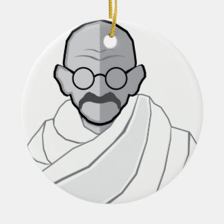 Ornamento De Cerâmica Vetor de Gandhi