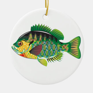 Ornamento De Cerâmica Vetor do Panfish do Bluegill