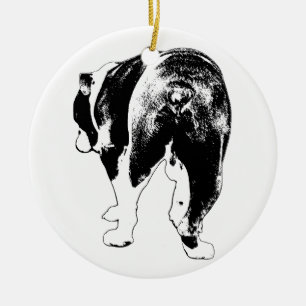 Ornamento De Cerâmica Vetor Lembrança, Tradição Bulldog