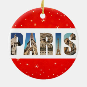 Ornamento De Cerâmica Viagem da cidade de Paris