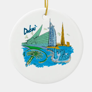 Ornamento De Cerâmica viagem gráfico design.png da cidade de Dubai