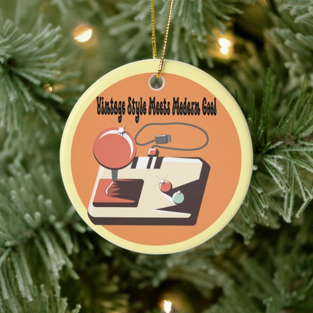 Ornamento De Cerâmica Vibes da parte traseira do eterno (Árvore)