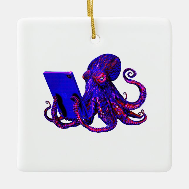 Ornamento De Cerâmica Vício em Inkternet (Frente)