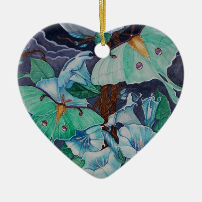 Ornamento De Cerâmica Vida de la Luna (Frente)