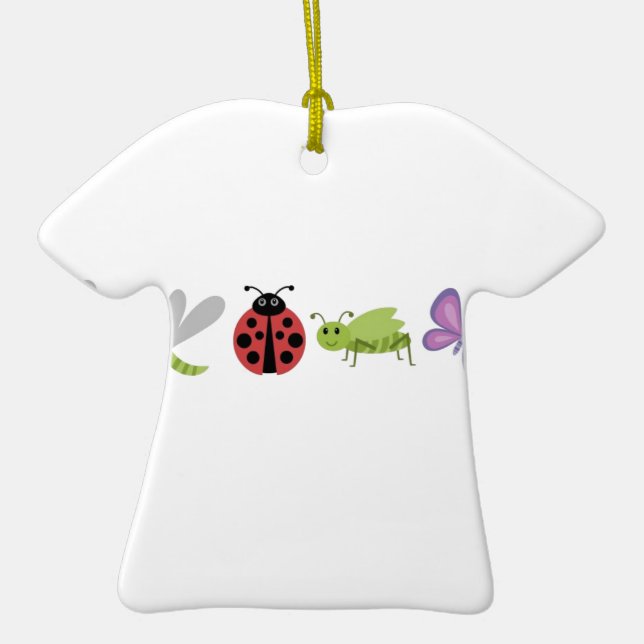 Ornamento De Cerâmica Vida do inseto (Frente)