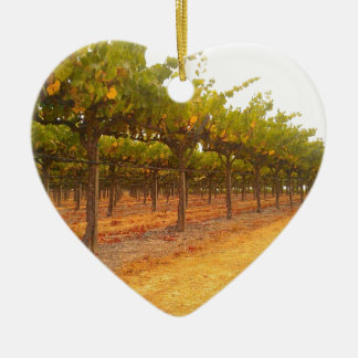 Ornamento De Cerâmica Videiras alinhadas