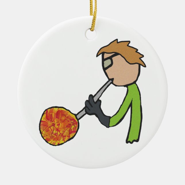 Ornamento De Cerâmica Vidro (Frente)