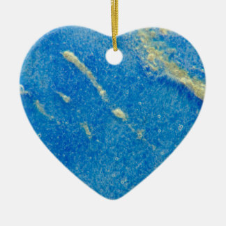 Ornamento De Cerâmica Vidro fundido azul de prata