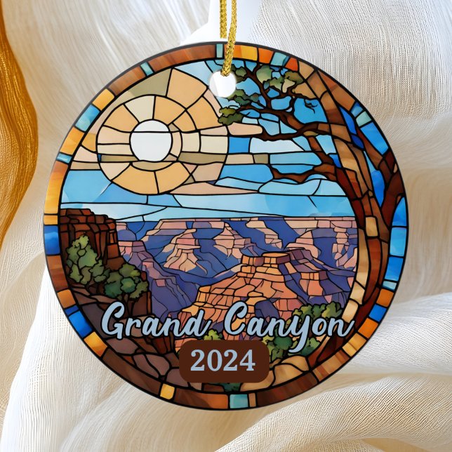 Ornamento De Cerâmica Vidro Matrado do Grand Canyon Faux (Criador carregado)