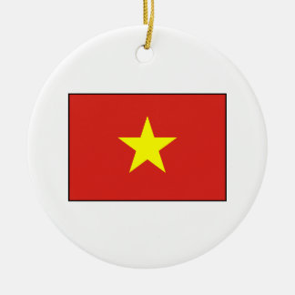 Ornamento De Cerâmica Vietnam - bandeira vietnamiana