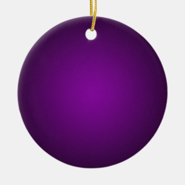 Ornamento De Cerâmica Vigneta Preto-Roxo Granulado (Frente)