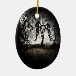 Ornamento De Cerâmica Vignette da Gótico Sepia