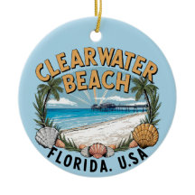 Vignette retroativo da praia Clearwater