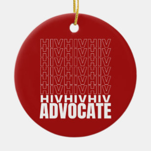 Ornamento De Cerâmica VIH VIH VIH Advocate para o VIH