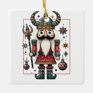 Ornamento De Cerâmica Viking Nutcracker