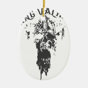 Ornamento De Cerâmica Viking Valhalla - design 3