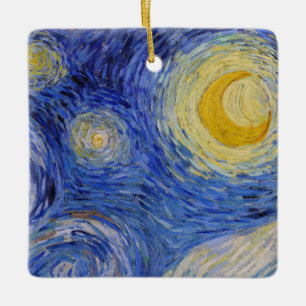 Ornamento De Cerâmica Vincent Van Gogh - A Noite Estrelada