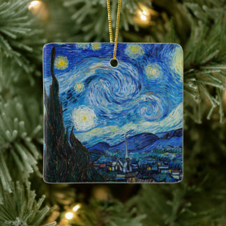 Ornamento De Cerâmica Vincent Van Gogh A Noite Estrelada