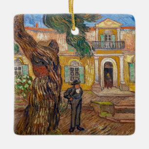 Ornamento De Cerâmica Vincent Van Gogh - Asilo de Saint-Paul em Saint-Re