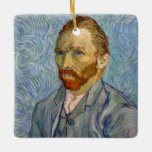 Ornamento De Cerâmica Vincent Van Gogh - Autorretrato<br><div class="desc">Autorretrato/Retrato do artista/Retrato de l'artiste por Vincent Van Gogh em 1889</div>