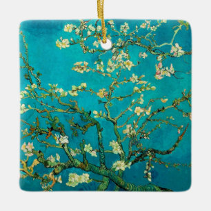 Ornamento De Cerâmica Vincent Van Gogh Blossoming Almond Tree Arte Flora