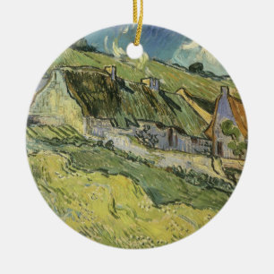 Ornamento De Cerâmica Vincent van Gogh - Cabanas de Palha