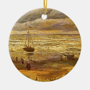 Ornamento De Cerâmica Vincent van Gogh - Mar em Scheveningen