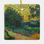 Ornamento De Cerâmica Vincent van Gogh - Paisagem em Twilight<br><div class="desc">Paisagem em Twilight - Vincent van Gogh,  Oil on Canvas,  1890 em Auvers-sur-Oise</div>
