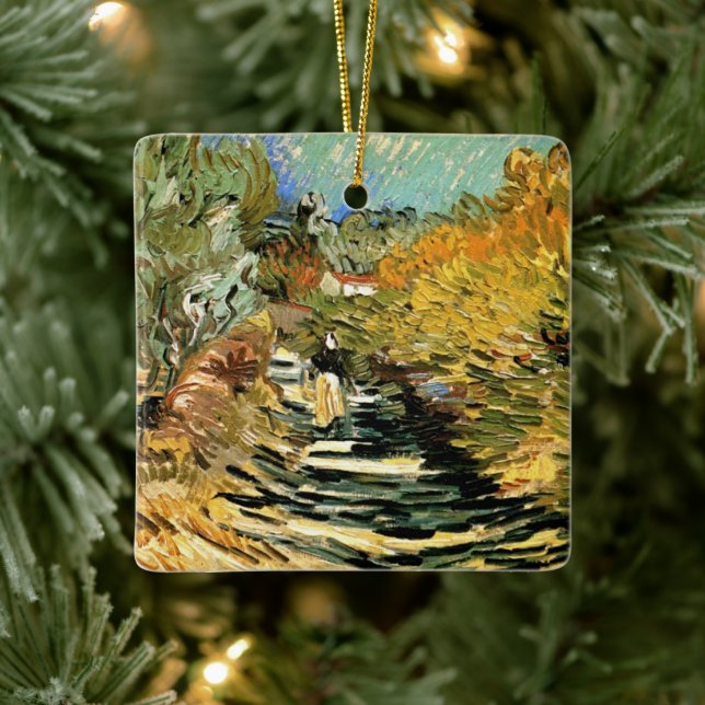 Ornamento De Cerâmica Vincent van Gogh Road em Santo-Remy, figura femini (Árvore)