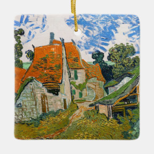 Ornamento De Cerâmica Vincent van Gogh - Rua em Auvers-sur-Oise