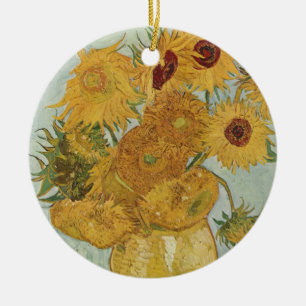Ornamento De Cerâmica Vincent van Gogh Still Life Vase (Vaso salva-vidas