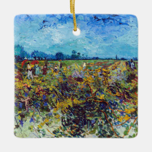 Ornamento De Cerâmica Vincent van Gogh - Vinha Verde
