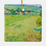 Ornamento De Cerâmica Vincent van Gogh - Vista dos navios perto de Auver<br><div class="desc">Vista dos navios perto de Auvers - Vincent van Gogh,  Oil on Canvas,  1890 em Auvers-sur-Oise</div>