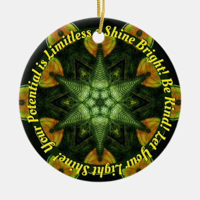 Ornamento De Cerâmica Vinheta STARSEED (Frente)