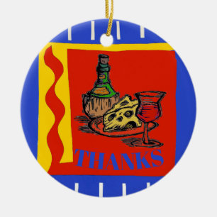 Ornamento De Cerâmica Vinho, adicionar, editar texto