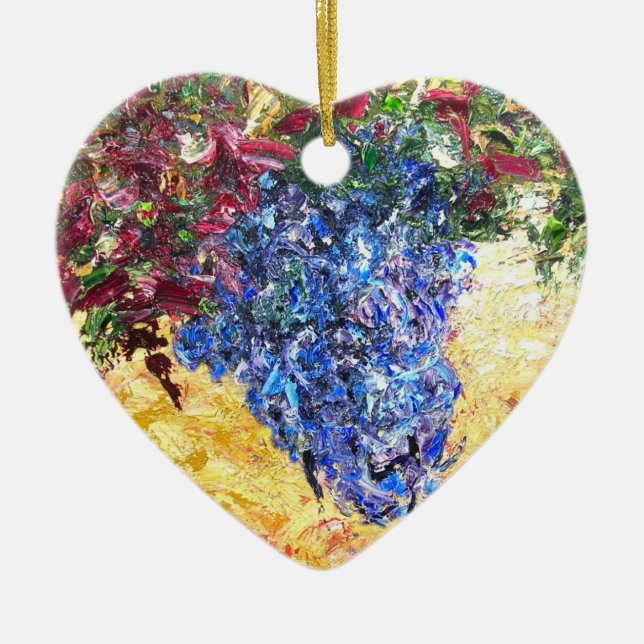 Ornamento De Cerâmica Vinho da videira (Frente)