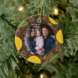 Ornamento De Cerâmica Vinho marrom apimentado