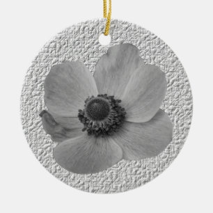 Ornamento De Cerâmica Vintage Anemone Ornament