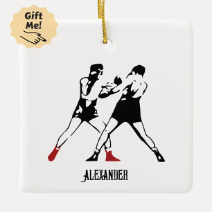 Ornamento De Cerâmica Vintage Boxing Vibes