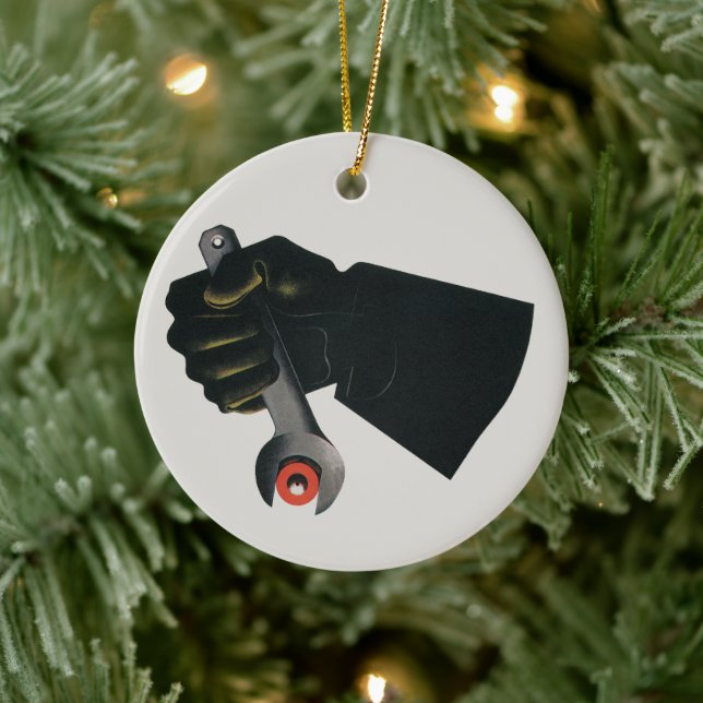 Ornamento De Cerâmica Vintage Business, Fabricante (Árvore)