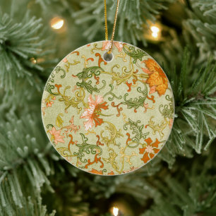 Ornamento De Cerâmica Vintage Chinese Ornament Jones Flowers