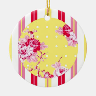 Ornamento De Cerâmica Vintage Cottage Ornament