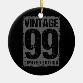 Ornamento De Cerâmica Vintage de 23 anos 1999 23º aniversário