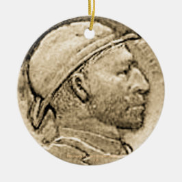 Ornamento De Cerâmica "Vintage 'DEPRESSION HOBO NICKLE' Ornament"