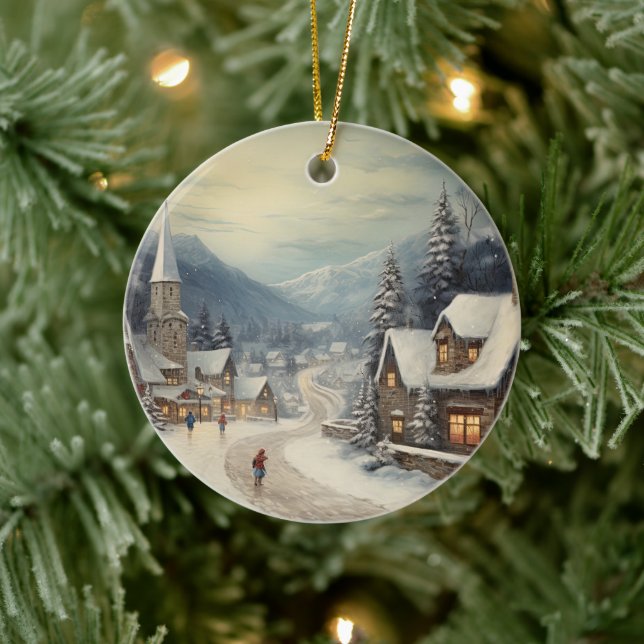 Ornamento De Cerâmica Vintage Felry Christmas (Árvore)