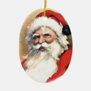Ornamento De Cerâmica Vintage Happy Papais noeis Ornament