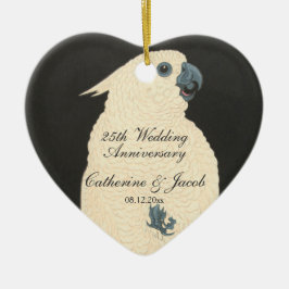 Ornamento De Cerâmica Vintage Japonês Fine Art | Cockatoo