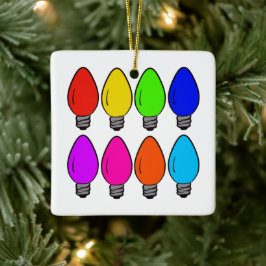 Ornamento De Cerâmica Vintage Lightbulbs Cerâmica Ornament